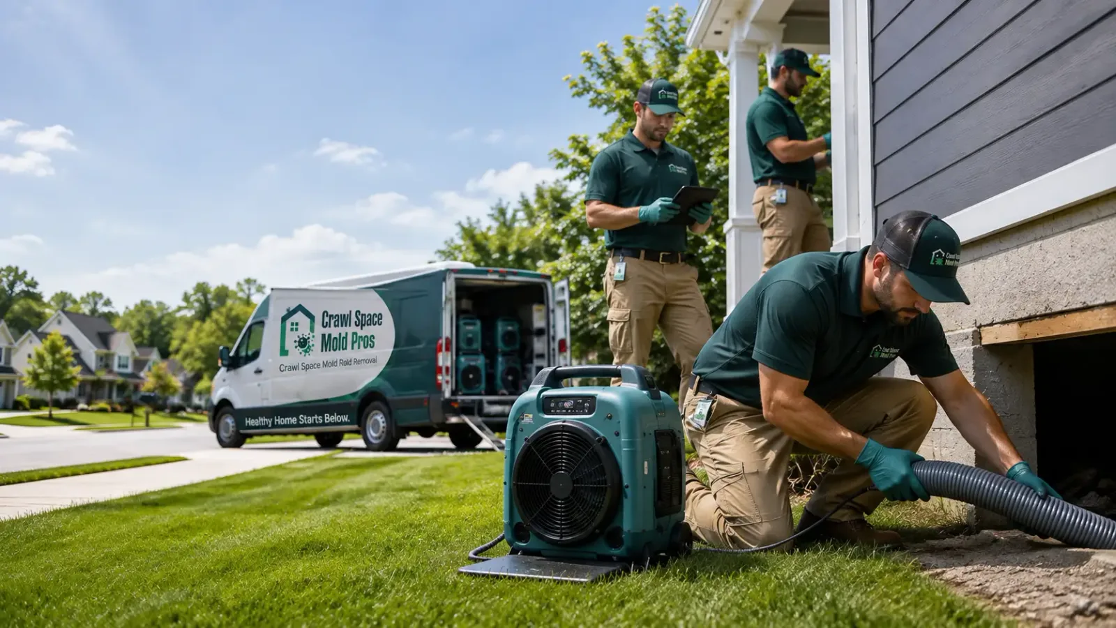 Crawl Space Mold Removal in Orange, MA